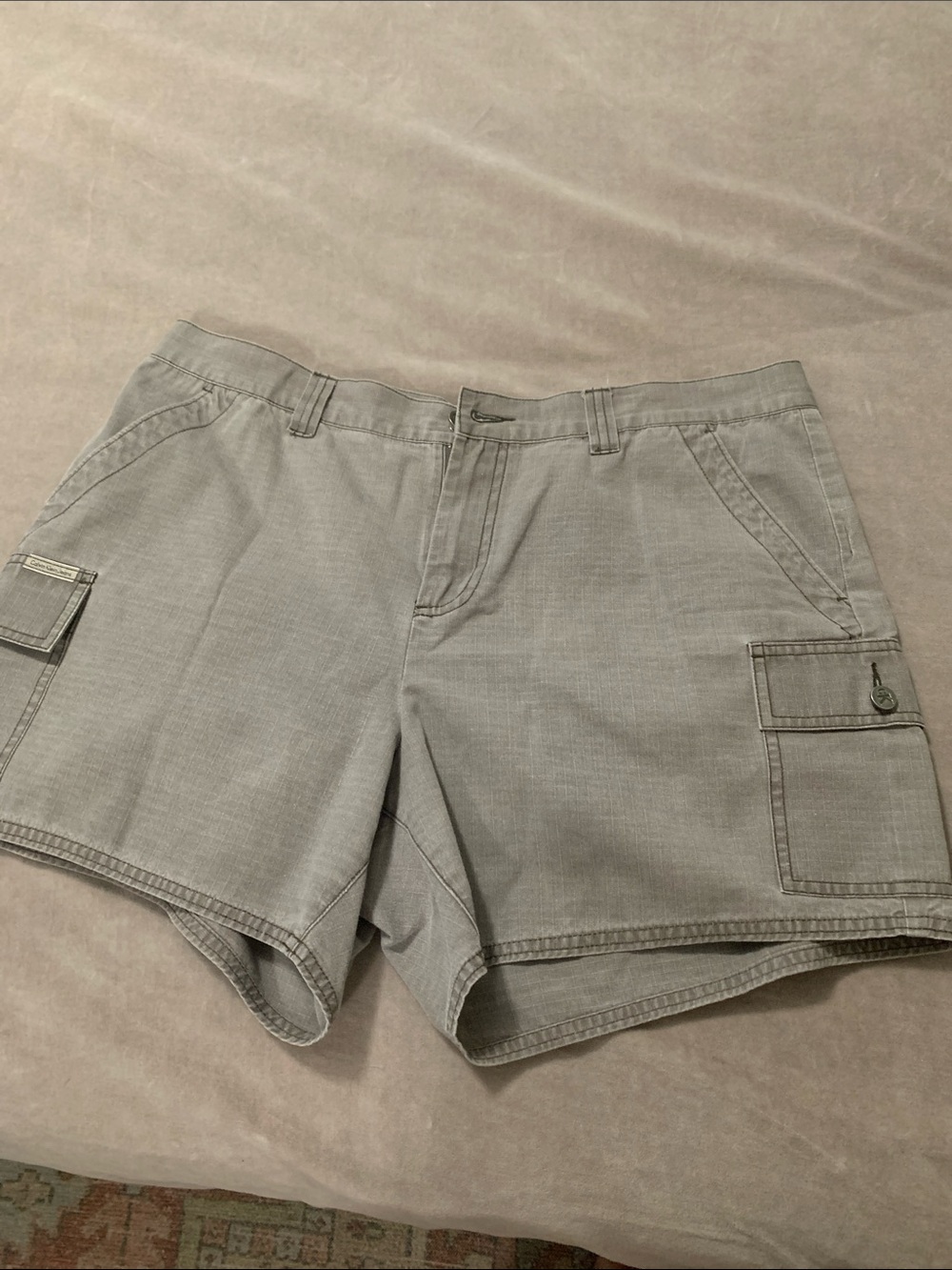 Calvin Klein Green Cargo Shorts for Women